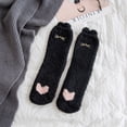 thumbnail image 1 of EQWLJWE Woman's Girls Cute Coloer Heart Cat Paw Print Thicken Coral Fleece Keep Warm Socks Sox Women's Socks Holiday Clearance, 1 of 3