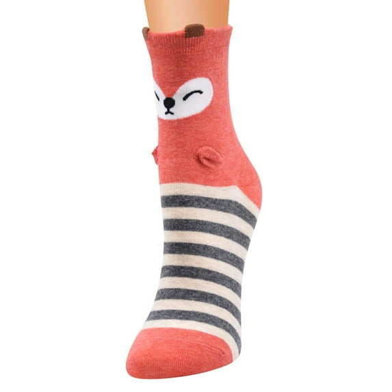 EQWLJWE Women Casual Animal Dot Print Cotton Pattern Lady Socks Tube Comfortable Socks Women's Socks Holiday Clearance