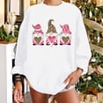 thumbnail image 1 of EQWLJWE Women Crewneck Long Sleeve Oversized Gnomes Graphic Fall Sweatshirts Plaid Leopard Love Heart Printed Tops, 1 of 5