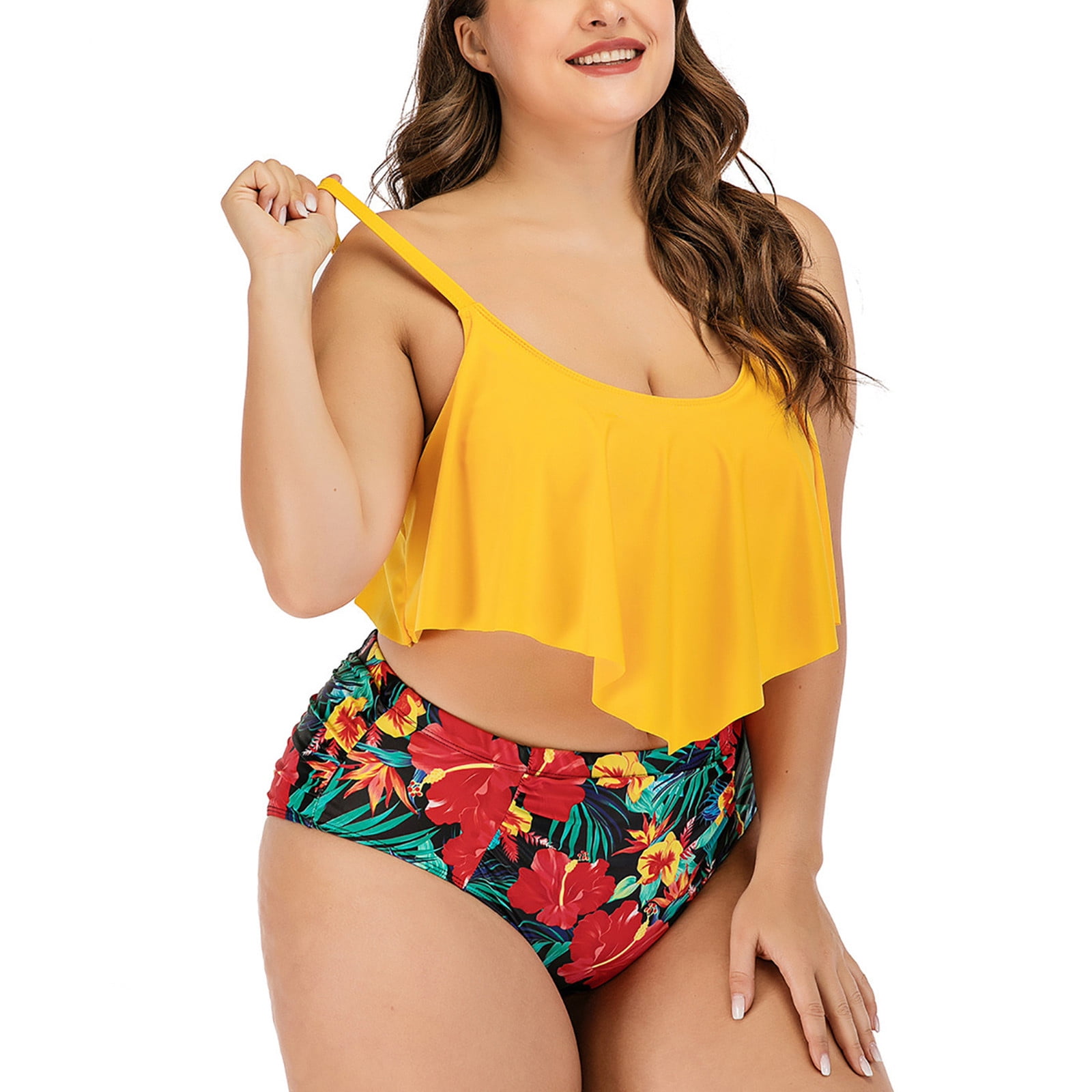 flowy bikini top plus size