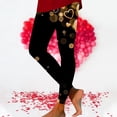 thumbnail image 1 of EQWLJWE Women Valentines St. Patrick's Day Legging New Trend Love Heart Print Elastic Slim Yoga Bootcut Pant Skinny Fitness Tights New Year Gifts(Black,S-3Xl), 1 of 4