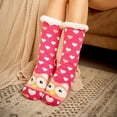 thumbnail image 1 of EQWLJWE Women Winter Cotton Socks Print Thicker Anti-slip Floor Socks Carpet Socks Women's Socks Holiday Clearance, 1 of 6