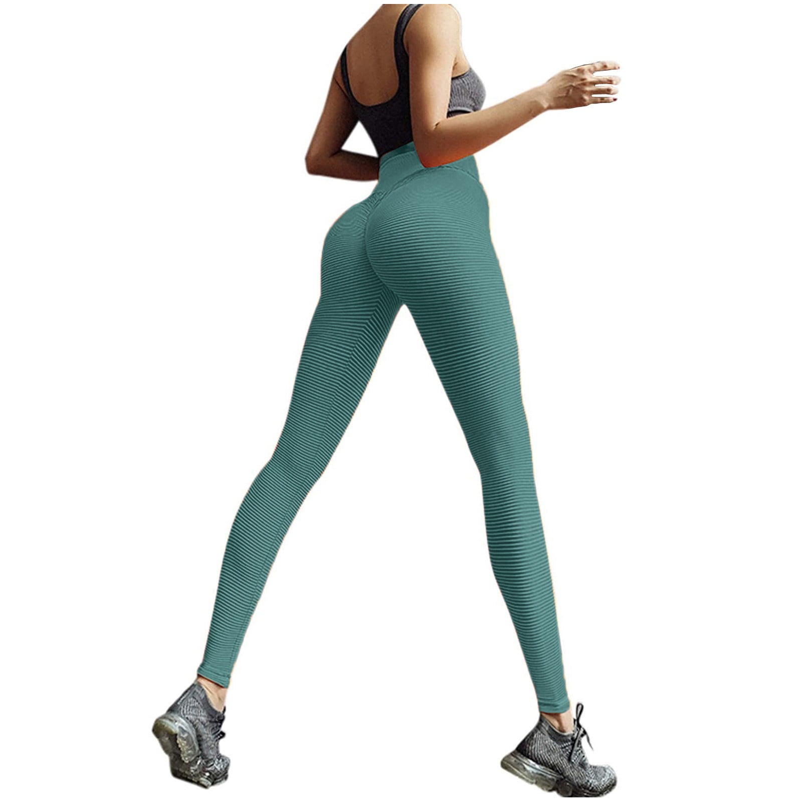 EQWLJWE High Waisted Leggings for Women- Soft Tummy Control Slimming Yoga  Pants for Workout Running Reg & Plus Size 