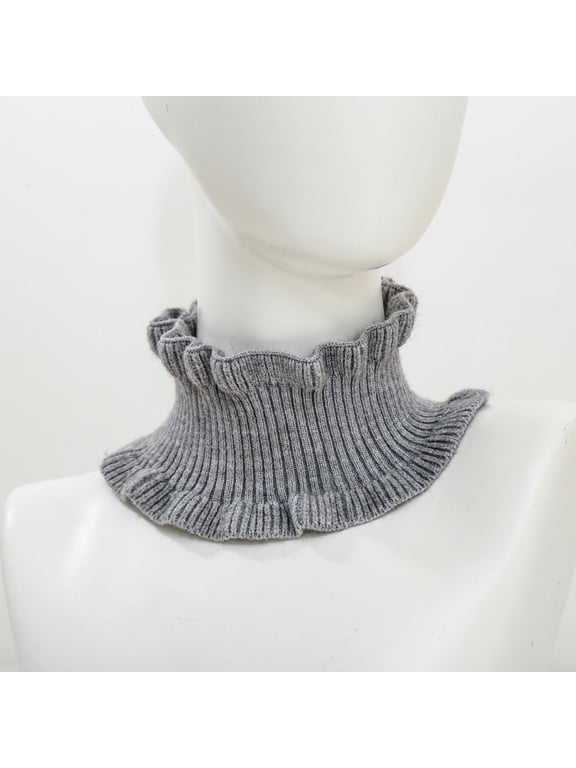 Women's Knitted Bib Covering Neck Cover False High Collar Infinity Loop Scarf Scarf Holiday Clearance