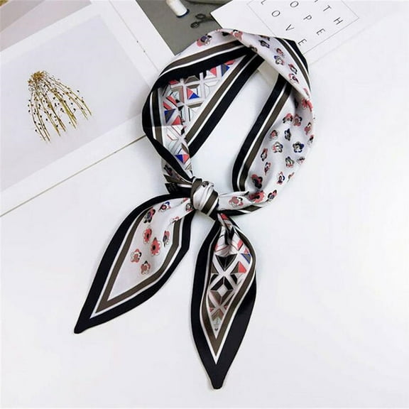 EQWLJWE Women's Satin Silk Feels Formal Square Neck Scarf Hair Wrapped Mother's Day Gift