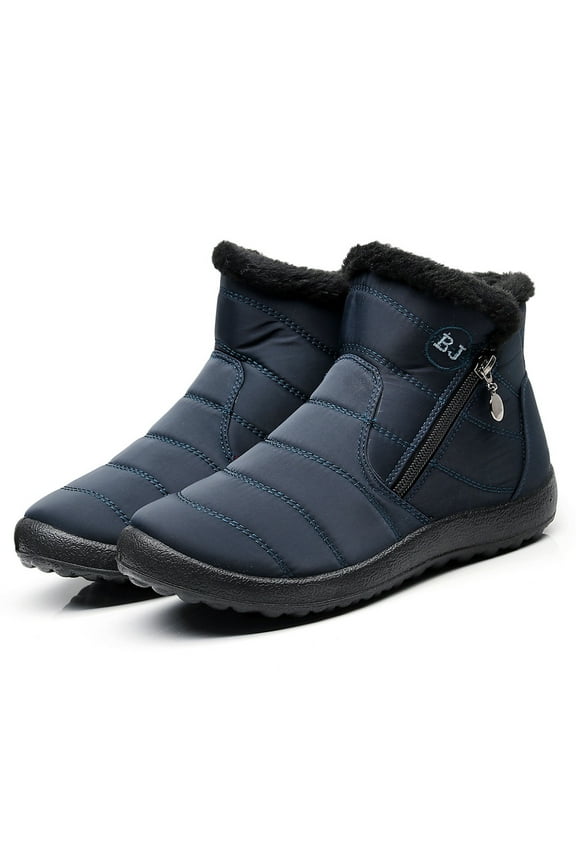 Women's Winter Warm Waterproof Cotton Shoes Nylon Snow Ankle Short Boots Botas Women's Snow Boots Holiday Clearance