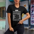 thumbnail image 1 of EQWLJWE Womens Mom Gift Funny Nutrition Facts for Mothers Day T-Shirt, 1 of 5
