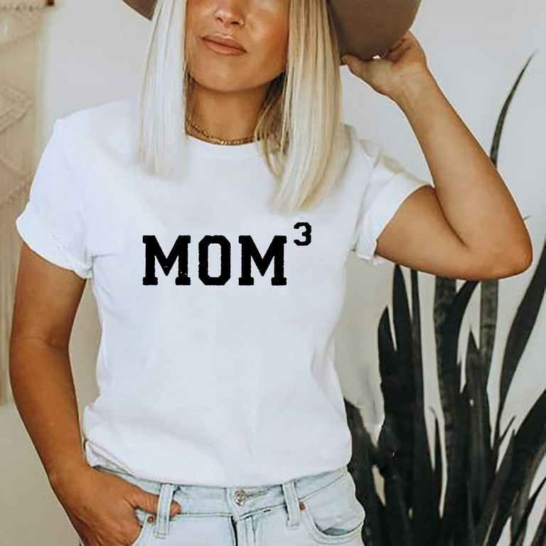 Mom3- Mom Of Three Kids T-Shirt Funny Mothers Day Gift Mom3- Mom Of Three Kids T-Shirt Funny Mothers Day Gift