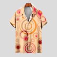 thumbnail image 1 of EQWLJWE Workout Shirts for Men Trendy Easter Day Button Down Shirt Geometric Non-positioning Print Short Sleeve Tropical Holiday Top for Home Leisure, 1 of 5