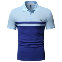 EQWLJWE Workout Shirts for Men's Casual Loose-Lapel Short Sleeve Shirt Summer V-Neck Button Pullover Pull Over Golf Shirts Streetwear