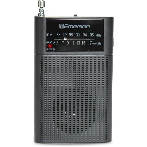 ER-7000 Portable AM/FM Radio with Built-in Speaker, Easy-Tuning Dial, Compact Design, and Headphone Jack Ideal for Listening to Music, News, and Talk Shows at Home or On-The-Go