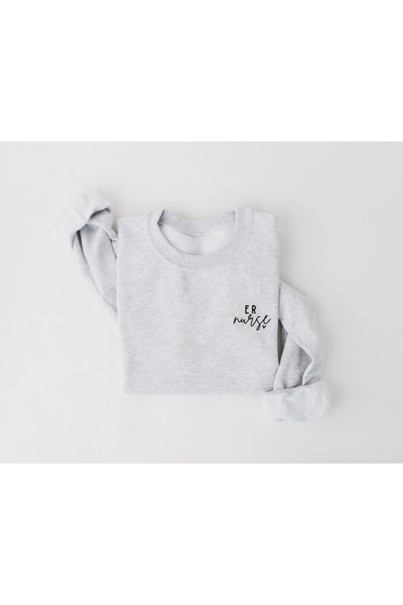 ER Nurse Detail Sweatshirt, ER Nurse Sweatshirt, Emergency Room Nurse Gift, Er Nurse Shirt, ER Nurse Shirts, Er Rn Crewneck Sweatshirt SWEATSHIRT All Size S-5XL