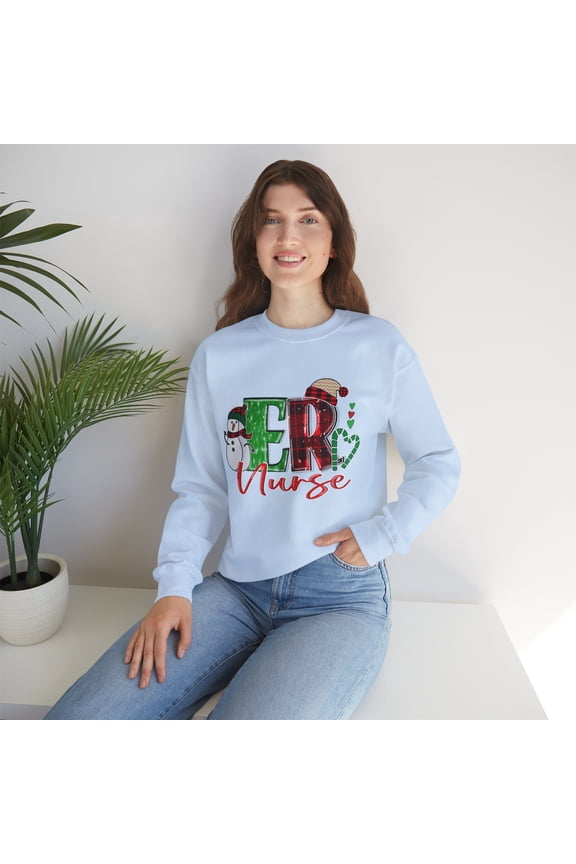 ER Nurse Sweatshirts, Christmas ER Nurse Sweatshirts, ER Nurse Gifts