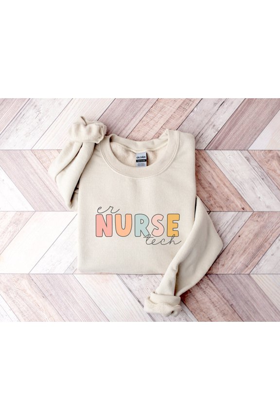ER Nurse Tech Sweatshirt, ER Nurse Tech Shirt, Emergency Room Nurse Tech Sweater, Nurse Gift, ER Nurse Tech Gift SWEATSHIRT All Size S-5XL