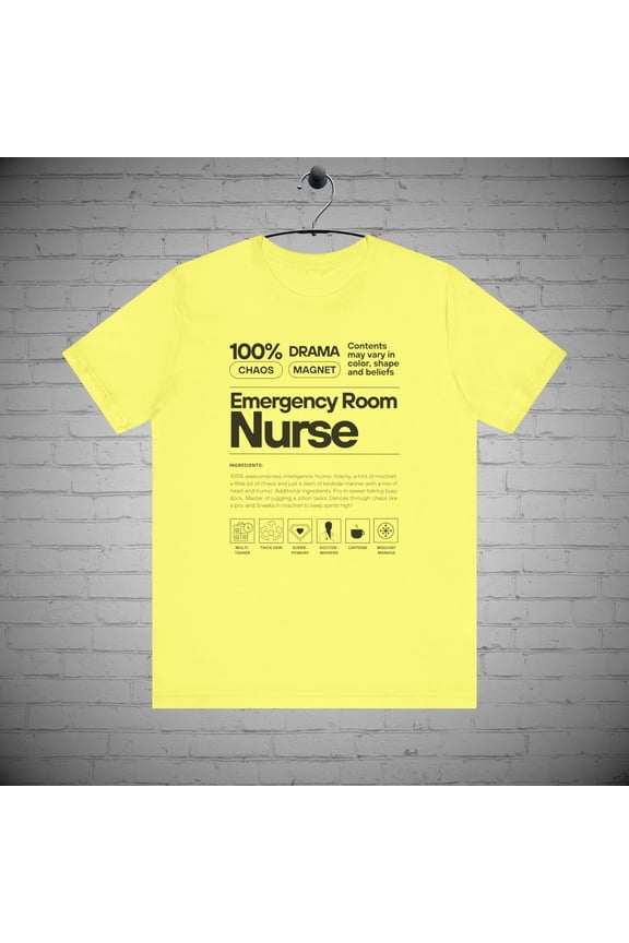 ER Nurse t-Shirt, Emergency Room RN Nurse Scrub, Healthcare Worker Gift