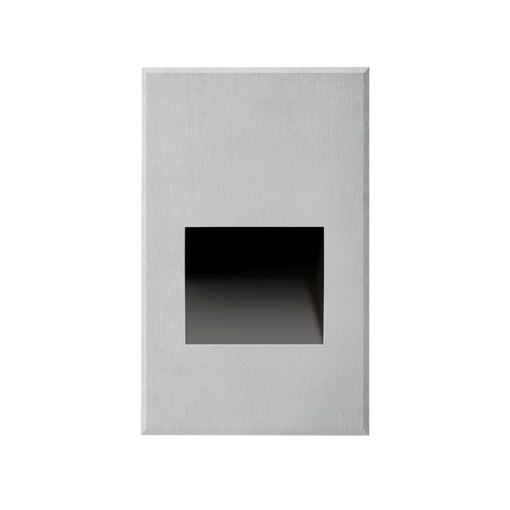 Sonic Brushed Nickel LED Recessed Step Light, 5" Height