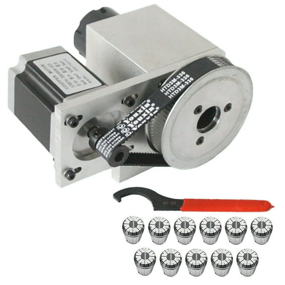 ER32 Router Rotational Rotary Axis 4th-Axis CNC Collet Chuck Engraving Machine