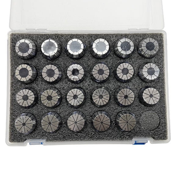 ER40 Collet Chuck Holder Set 23Pcs Spring Collet 1/8-1 Inches Suitable for R8 MT CAT BT