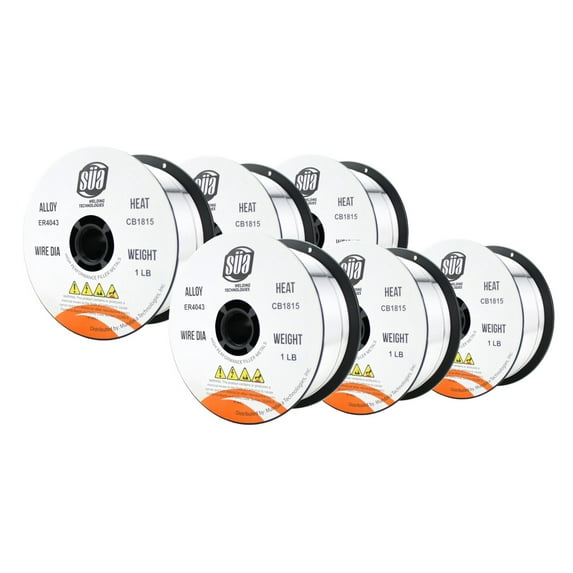 ER4043 - MIG Aluminum Welding Wire - 1 Lb x 0.030" (6 SPOOLS)