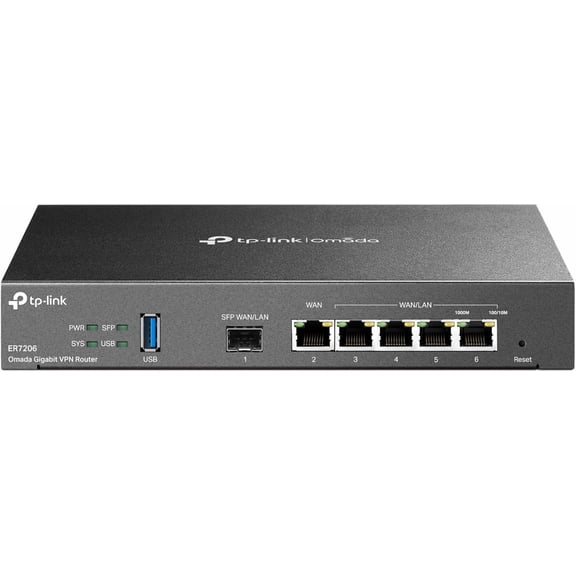 ER7206 Multi-WAN Professional Wired Gigabit VPN Router Increased Network Capacity SPI Firewall Omada SDN Integrated Load Balance Lightning Protection