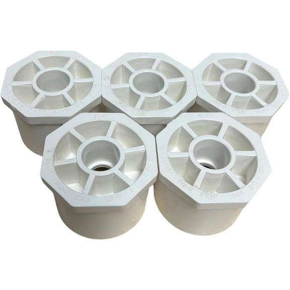 ERA (5 pack) ERA Schedule 40 PVC, (2" X 1/2") Reducer Bushing, socket connection, NSF Compliant