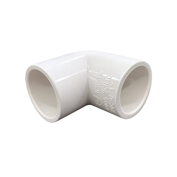 ERA PVC 90 Degree Elbow 2 in, Schedule 40, Socket x Socket (Slip x Slip), Plumbing & Irrigation Fitting, 5-Pack