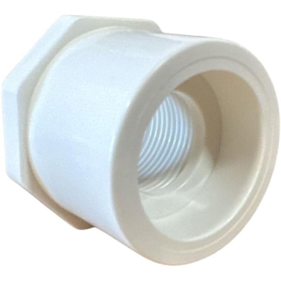 ERA PVC Female Threaded Reducing Ring 1-1/4" x 1/2"  Schedule 40, Durable Pipe Fitting for Plumbing & Irrigation (5 Pack)