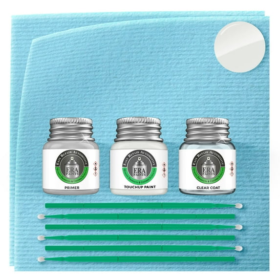 ERA Paints 040 - Super White 2 for SCION Exact Match Touch Up Paint Jar - Premium Kit