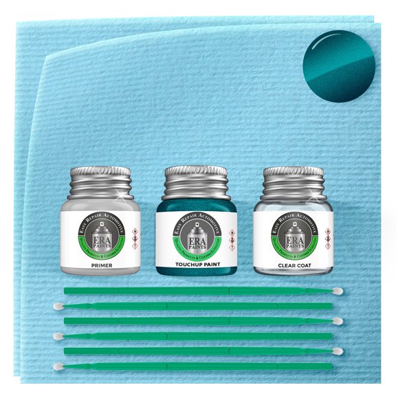 ERA Paints 18V - Teal Green Metallic for MAZDA Exact Match Touch up Paint Jar - Premium Kit