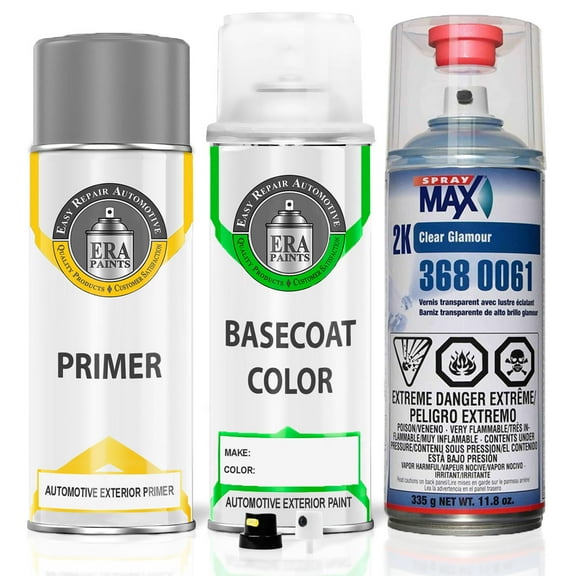 ERA Paints 1L8 - Titanium Carbide Gray Metallic for LEXUS Exact Match Spray Paint Spray - Premium Kit w/ 2K SprayMax Clearcoat