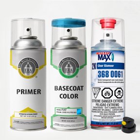 ERA Paints 208B/44J/PBI/RB1/RBI - Dynamic Blue Metallic for Fiat Exact Match Automotive Spray Paint - Premium Kit w/ 2K SprayMax Clearcoat