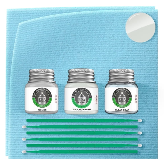 ERA Paints 249 - New White for VOLVO Exact Match Touch up Paint Jar - Premium Kit