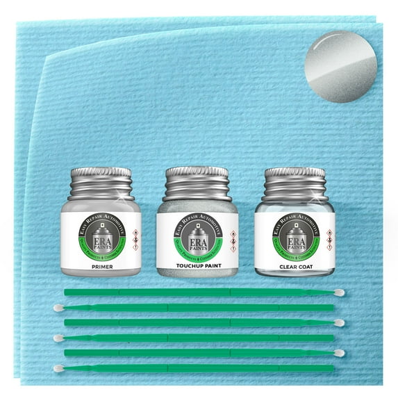 ERA Paints 25H - Silver Contrail Metallic for MAZDA Exact Match Touch Up Paint Jar - Premium Kit