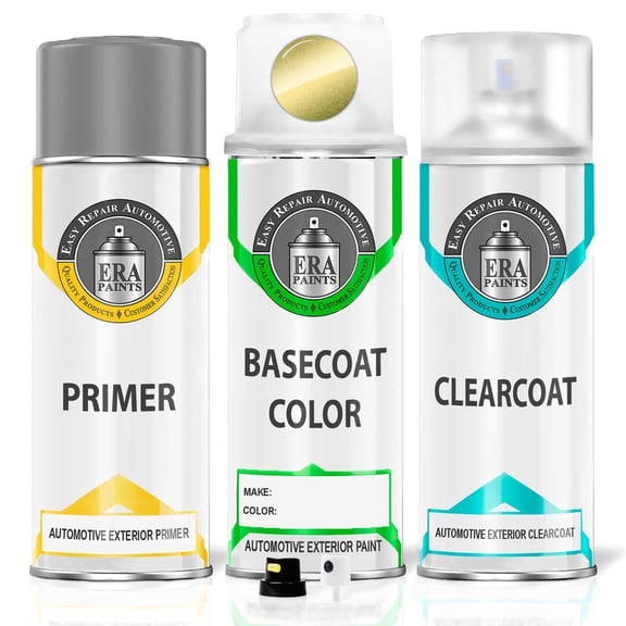 ERA Paints 292 - Lime Yellow Metallic for SAAB Exact Match Touch up Paint Spray - Premium Kit