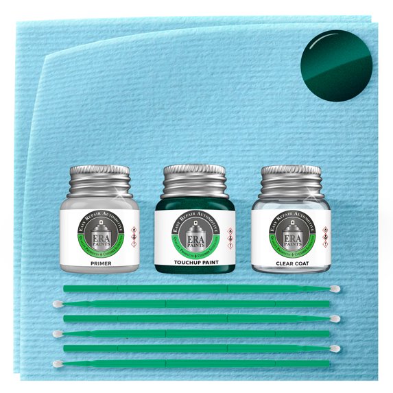 ERA Paints 2A1/2A2/J4 - Rainforest Green Metallic for PORSCHE Exact Match Touch Up Paint Jar - Premium Kit