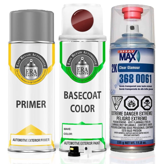 ERA Paints 32V - Copper Red Mica for MAZDA Exact Match Spray Paint Spray - Premium Kit w/ 2K SprayMax Clearcoat