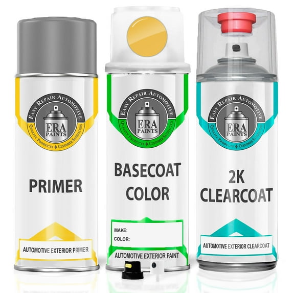 ERA Paints 337 - Dakar Yellow 2 for BMW Exact Match Touch Up Paint Spray - 2K Premium Kit