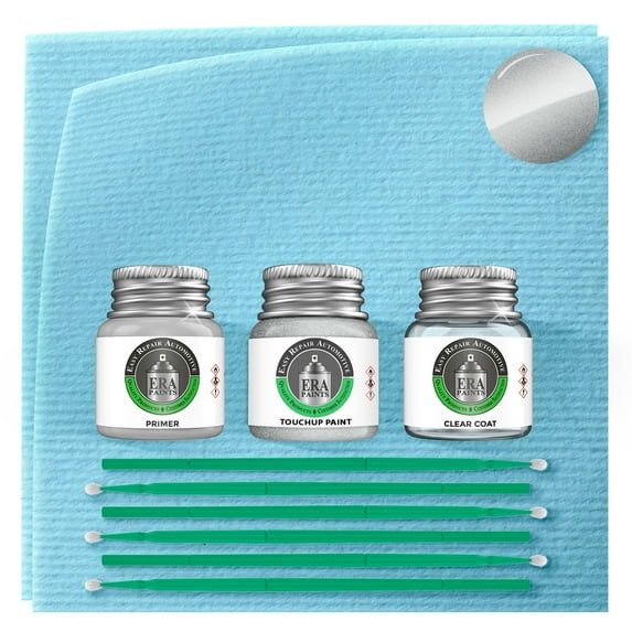 ERA Paints 354 - Titanium Silver Metallic for BMW Exact Match Touch Up Paint Jar - Premium Kit