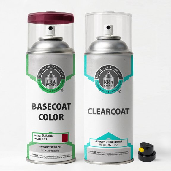 ERA Paints 372 - Barcelona Red for Subaru Exact Match Touch-Up Spray Paint - Essential Kit