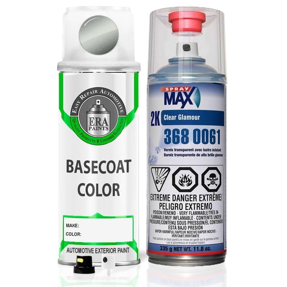 ERA Paints 471 - WilloW Green Pearl for VOLVO Exact Match Spray Paint Spray - Essential Kit W/ 2K SprayMax Clearcoat