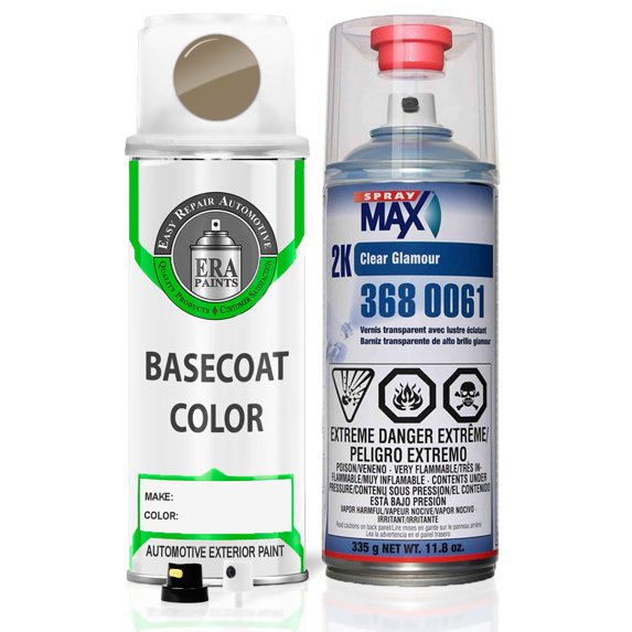 ERA Paints 4V6 - Quicksand for TOYOTA Exact Match Spray Paint Spray - Essential Kit w/ 2K SprayMax Clearcoat