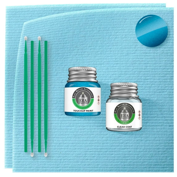 ERA Paints 551/5551 - Light Blue Metallic for MERCEDES Exact Match Touch Up Paint Jar - Essential Kit