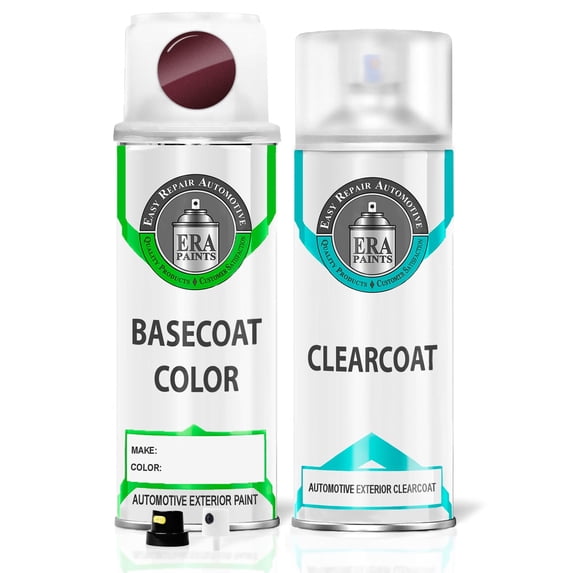 ERA Paints 572/3572 - Ruby Red Mica for MERCEDES Exact Match Touch Up Paint Spray - Essential Kit