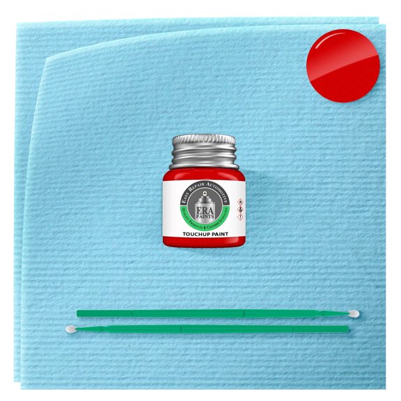 ERA Paints 609 - Red for Volvo - Exact Match Automotive Touch Up Paint Jar - Car Scratch & Chip Repair - Basic Kit