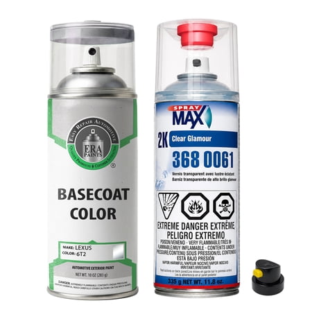 ERA Paints 6T2 - Eucalyptus Mica for Lexus Exact Match Automotive Spray Paint - Essential Kit w/ 2K SprayMax Clearcoat