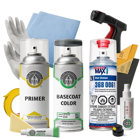 ERA Paints 6V0 - Verdigris Mica for LEXUS Exact Match Spray Paint Spray - Pro Kit w/ 2K SprayMax Clearcoat