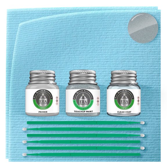 ERA Paints 708/7708/P08 - Silver Gray for MERCEDES Exact Match Touch up Paint Jar - Premium Kit