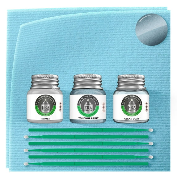 ERA Paints 721 - Liquid Blue Metallic for VOLVO Exact Match Touch Up Paint Jar - Premium Kit