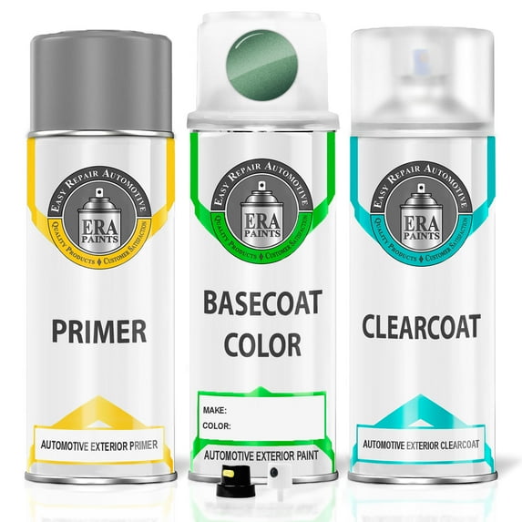 ERA Paints 863 - Forest Green Mica for ISUZU Exact Match Touch Up Paint Spray - Premium Kit