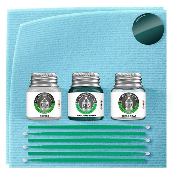 ERA Paints 871 - Fir Green Mica for ISUZU Exact Match Touch Up Paint Jar - Premium Kit